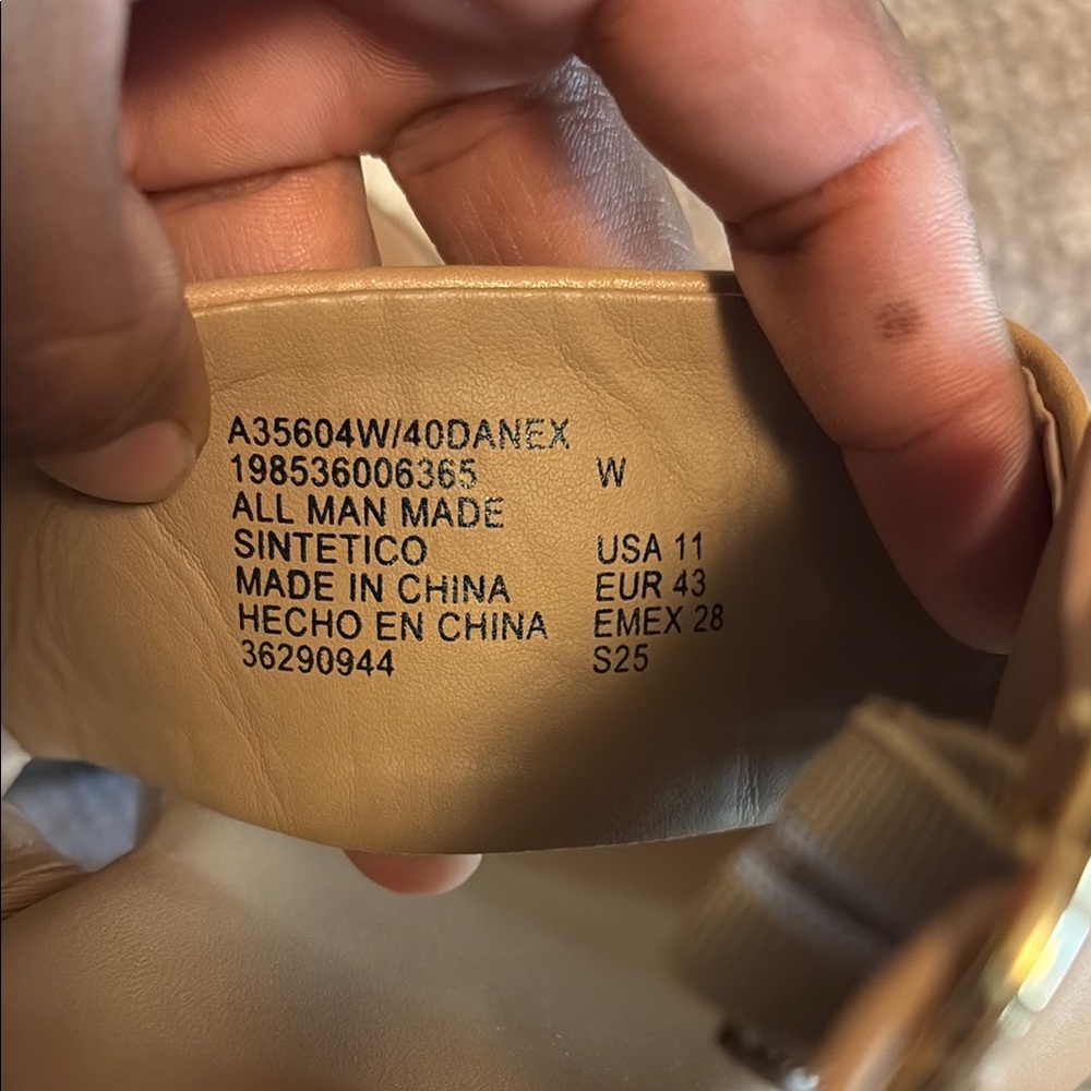 AEROSOLES Tan Leather Slingback Sandals - Picture 7 of 10